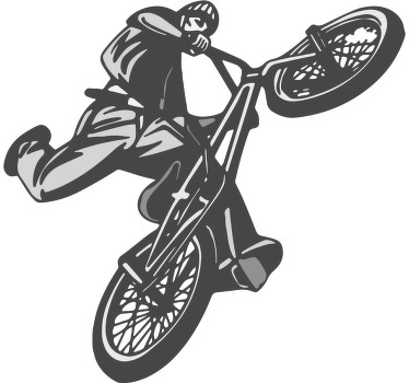 Poster ciclismo adesivo para quarto juvenil bicicross - TenStickers