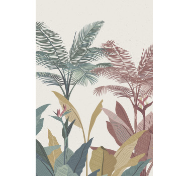 Poster de plantas de terracota tropical - TenStickers