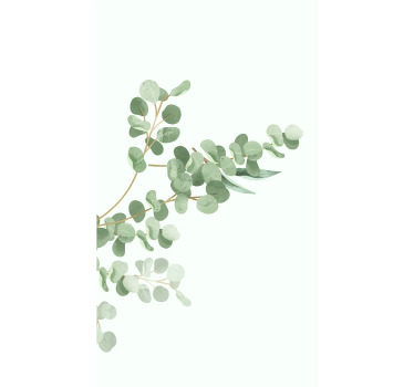 Poster de plantas padrão de folhas boho - TenStickers