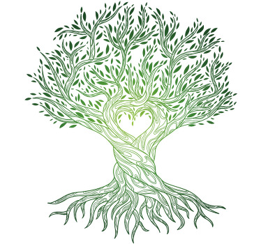 Poster árboles centro del corazón del árbol de la vida - TenVinilo