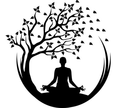 Poster árboles yoga árbol - TenVinilo