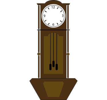Poster vintage vinilo reloj antiguo - TenVinilo