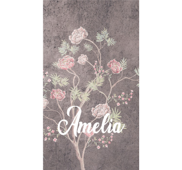 Poster vintage árbol de rosas estilo vintage - TenVinilo