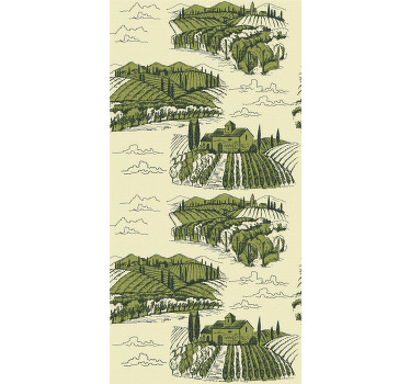 Poster vintage paisaje rural - TenVinilo
