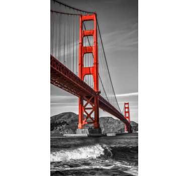 Poster paisajes vinilo decorativo puente golden gate - TenVinilo