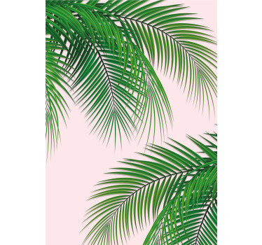 Poster árboles hoja tropical - TenVinilo