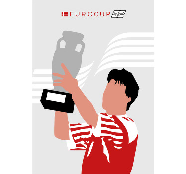 Poster fútbol eurocopa 92 - TenVinilo