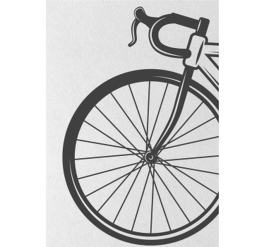Cycling poster minimalist bicycle art - TenStickers