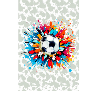 Poster de futebol explosão - TenStickers