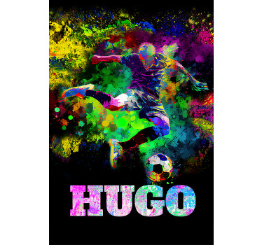 Colorful design football poster - TenStickers