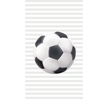 Football poster with black and white ball design - TenStickers