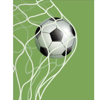 Football poster scoring a goal - TenStickers