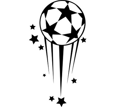 Football poster decorative vinyl football stars - TenStickers