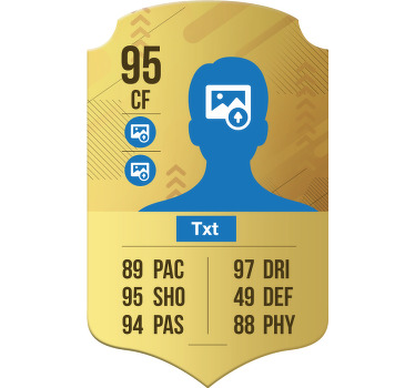Poster fútbol tarjeta personalizada de walkout - TenVinilo