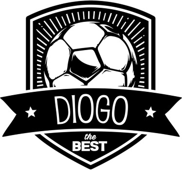 Poster fútbol vinilo escudo de fútbol personalizado - TenVinilo