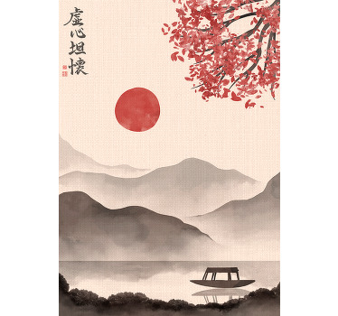 Zen poster in japandi style - TenStickers