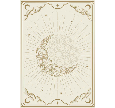 Zen poster moon mandala art print - TenStickers