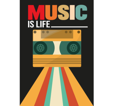 Dekorativ musik citat plakat - TenStickers