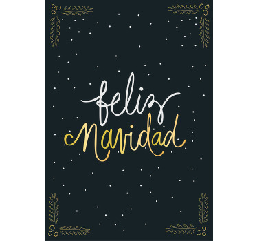 Póster decorativo Feliz Navidad - TenVinilo