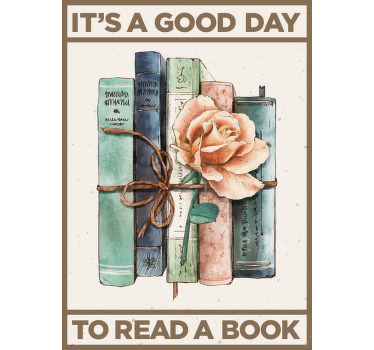 Poster ótimo dia para ler - TenStickers