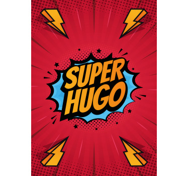 Poster Superheld personalisierbar - TenStickers