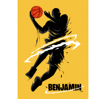 Poster Basketballspieler im Sprung - TenStickers