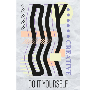 Poster decorativo faça você mesmo - TenStickers