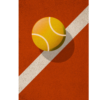 Poster motif balle de tennis - TenStickers