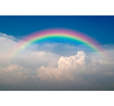 Poster arc-en-ciel dans les nuages - TenStickers