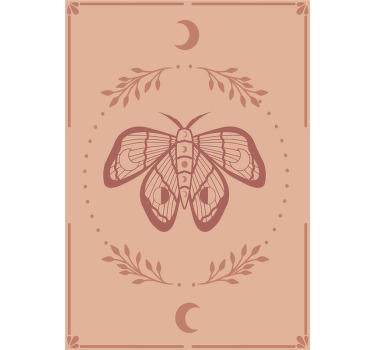 Poster papillon style boho - TenStickers