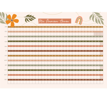 Poster mural Ma première année - TenStickers