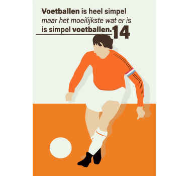 Poster nederlandse voetballer - TenStickers