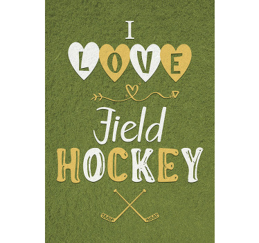 Poster I love field hockey - TenStickers