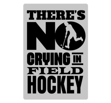 Hockey poster geen gehuil - TenStickers