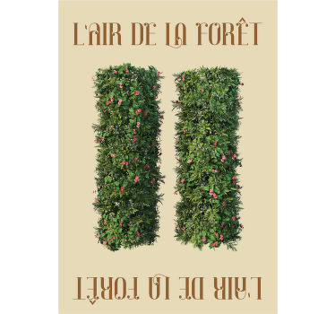 Poster l'Air de la Forêt avec motif buisson - TenStickers