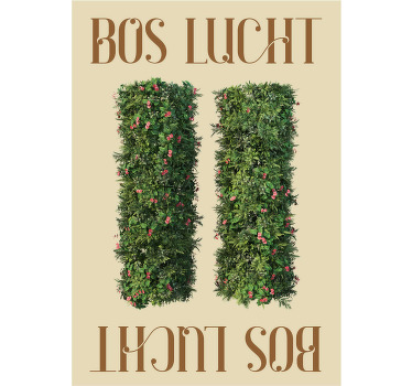 Poster natuurlijk bos lucht - TenStickers