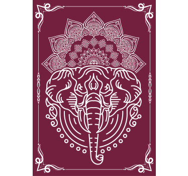 大象曼陀罗海报印刷 - TenStickers