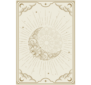 客厅海报 月亮曼陀罗 - TenStickers