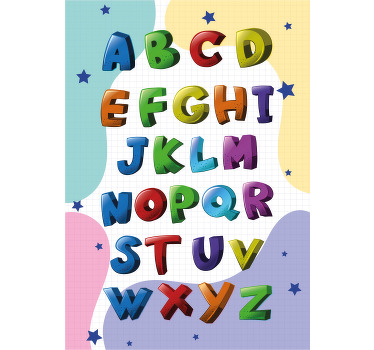 字母学习海报打印 - TenStickers
