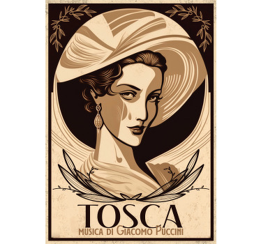 Poster con opera musicale Tosca - TenStickers