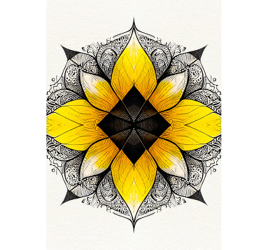 花卉曼陀罗禅宗海报 - TenStickers