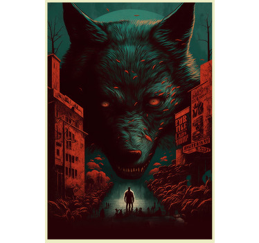 Poster loup affiche de film - TenStickers