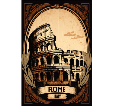 Poster con Colosseo stile vintage - TenStickers