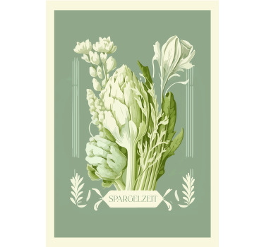Frühjahrs Wandbild Spargelzeit - TenStickers