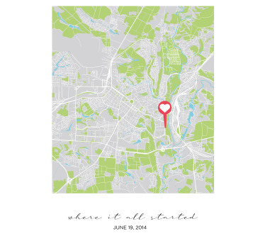 Hvor det hele startede Plakat, som kan tilpasses - TenStickers