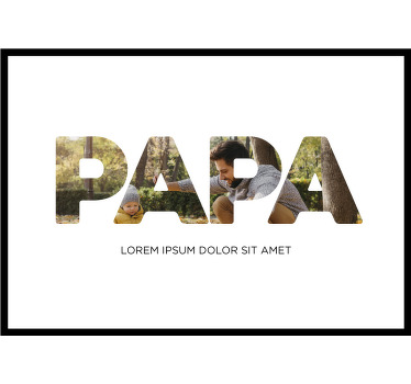 Papa my hero plakat til stuen - TenStickers