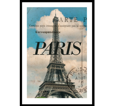 Paris Postcard wall poster - TenStickers