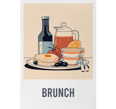 Poster éléments de Brunch - TenStickers