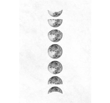 moon phases poster - TenStickers