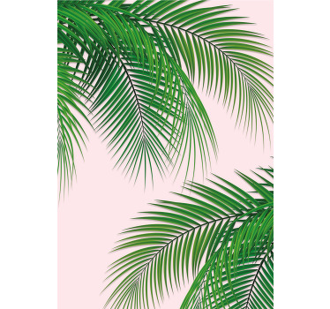 Poster arbre feuille tropicale - TenStickers